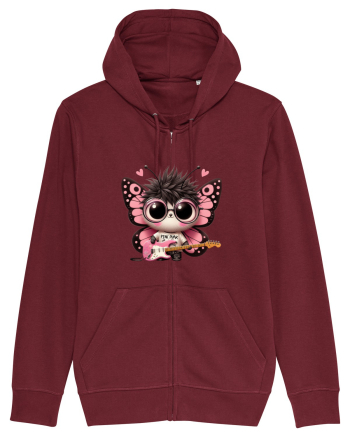 Pink Punk -butterfly 3 Burgundy