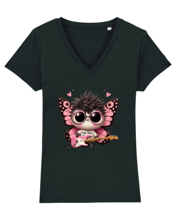 Pink Punk -butterfly 3 Black