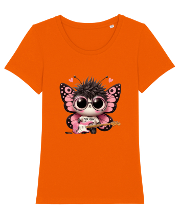 Pink Punk -butterfly 3 Bright Orange