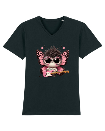 Pink Punk -butterfly 3 Black
