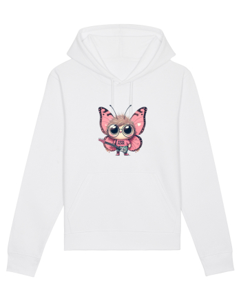 Pink Punk -butterfly 4 White
