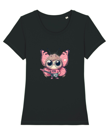 Pink Punk -butterfly 4 Black