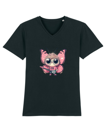 Pink Punk -butterfly 4 Black