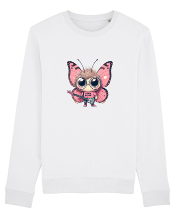 Pink Punk -butterfly 4 White