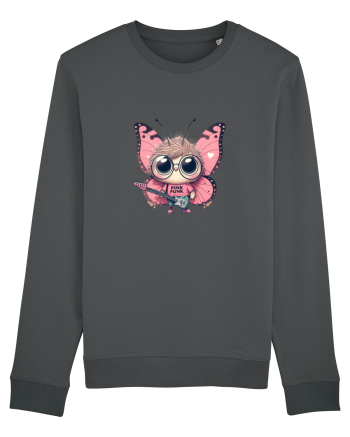 Pink Punk -butterfly 4 Anthracite
