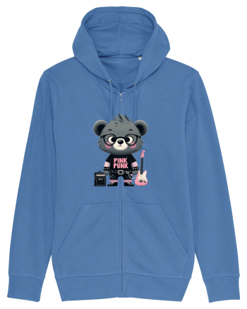 Pink Punk -gray bear 1 Bright Blue