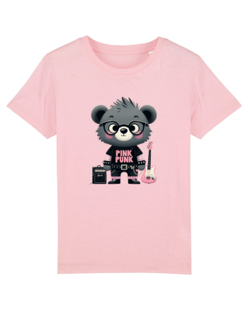 Pink Punk -gray bear 1 Cotton Pink