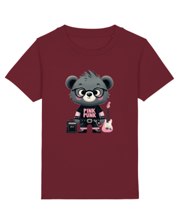 Pink Punk -gray bear 1 Burgundy