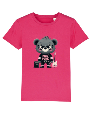 Pink Punk -gray bear 1 Raspberry