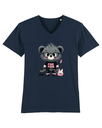Pink Punk -gray bear 1 French Navy