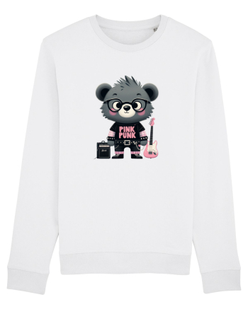Pink Punk -gray bear 1 White