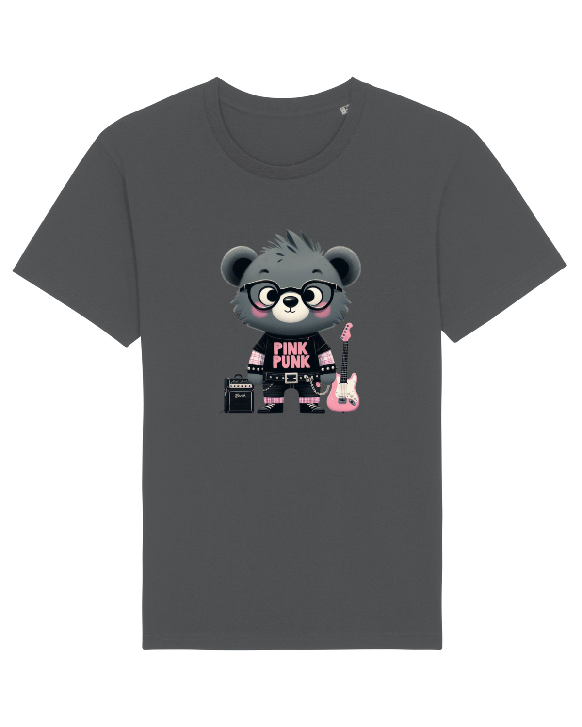 Tricou mânecă scurtă Unisex Rocker Anthracite