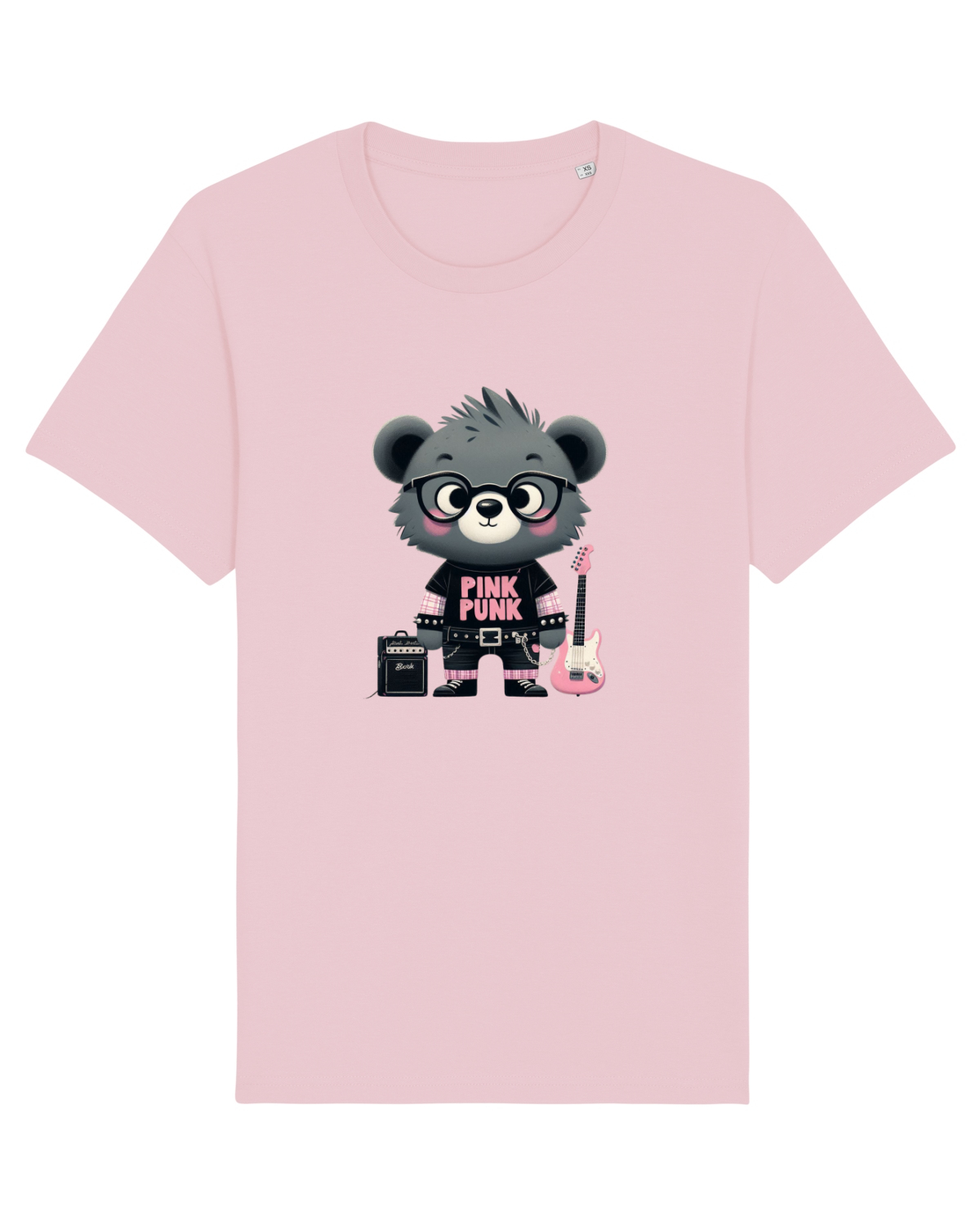 Tricou mânecă scurtă Unisex Rocker Cotton Pink