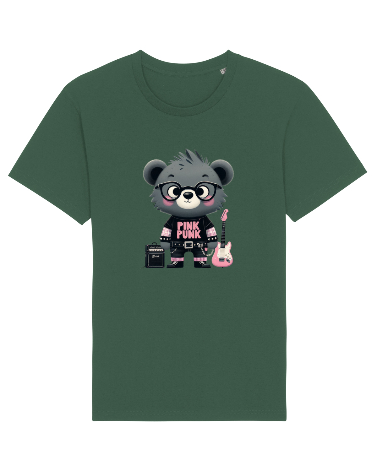Tricou mânecă scurtă Unisex Rocker Bottle Green