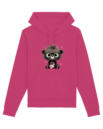 Pink Punk -gray bear 2 Raspberry