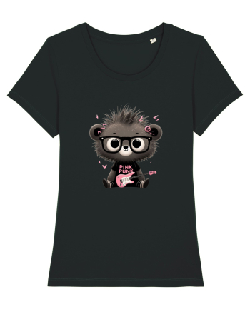 Pink Punk -gray bear 2 Black