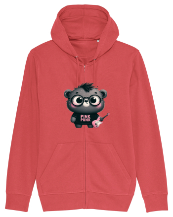 Pink Punk -gray bear 3 Carmine Red