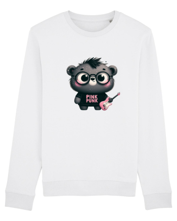 Pink Punk -gray bear 3 White