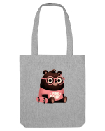 Pink Punk -gray bear 4 Sacoșă textilă