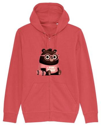 Pink Punk -gray bear 4 Carmine Red