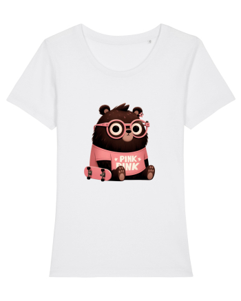 Pink Punk -gray bear 4 White