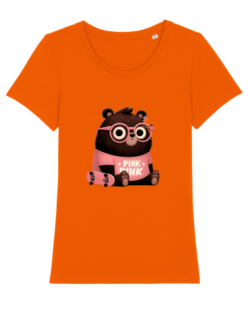 Pink Punk -gray bear 4 Bright Orange