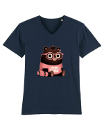Pink Punk -gray bear 4 Tricou mânecă scurtă guler V Bărbat Presenter