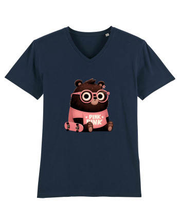 Pink Punk -gray bear 4 French Navy