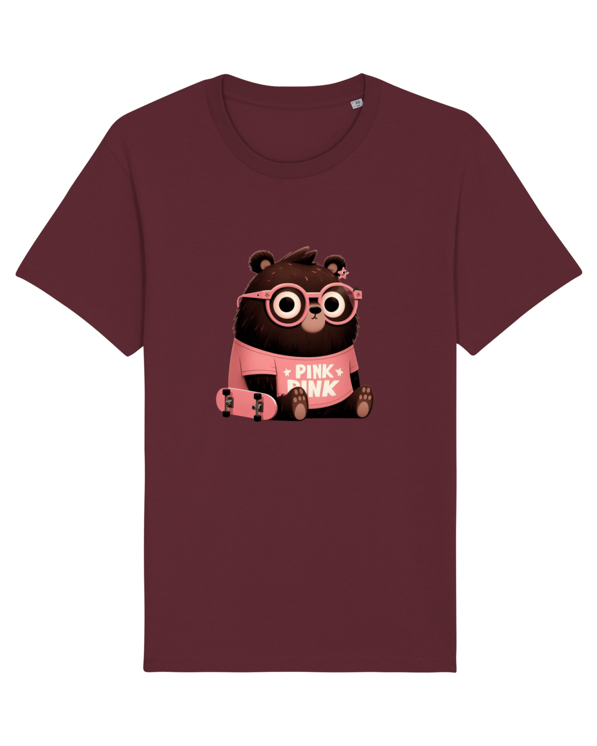 Tricou mânecă scurtă Unisex Rocker Burgundy