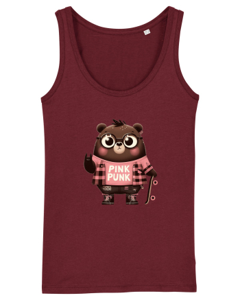 Pink Punk -gray bear 5 Burgundy