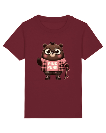 Pink Punk -gray bear 5 Burgundy