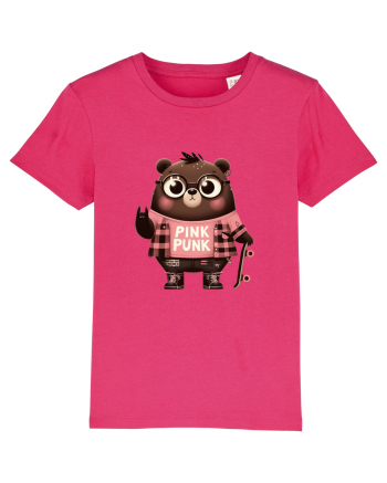 Pink Punk -gray bear 5 Raspberry