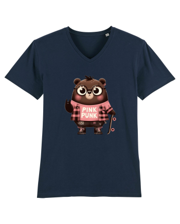 Pink Punk -gray bear 5 French Navy