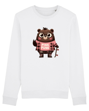 Pink Punk -gray bear 5 White