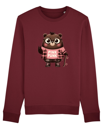 Pink Punk -gray bear 5 Burgundy