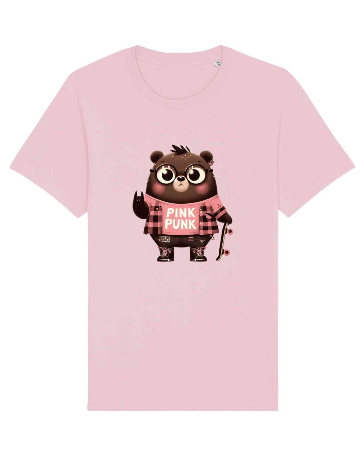 Tricou mânecă scurtă Unisex Rocker Cotton Pink