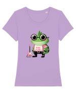 Pink Punk -green toad 1 Tricou mânecă scurtă guler larg fitted Damă Expresser