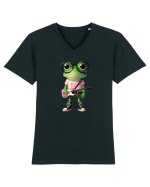 Pink Punk -green toad 2 Tricou mânecă scurtă guler V Bărbat Presenter