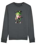 Pink Punk -green toad 2 Bluză mânecă lungă Unisex Rise