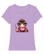 Pink Punk -green toad 3 Tricou mânecă scurtă guler larg fitted Damă Expresser