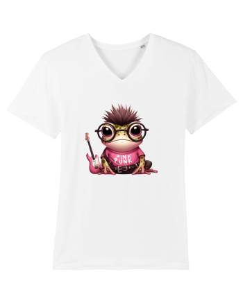 Pink Punk -green toad 3 White