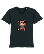 Pink Punk -pink toad 3 Tricou mânecă scurtă guler V Bărbat Presenter