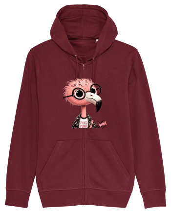 Pink Punk -pink flamingo 1 Burgundy