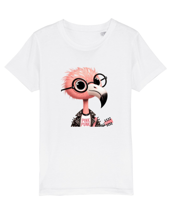 Pink Punk -pink flamingo 1 White