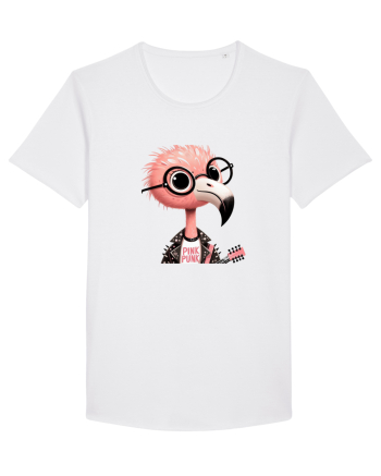 Pink Punk -pink flamingo 1 White
