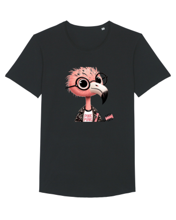 Pink Punk -pink flamingo 1 Black