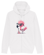 Pink Punk -pink flamingo 2 Hanorac cu fermoar Unisex Connector