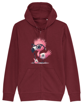 Pink Punk -pink flamingo 2 Burgundy