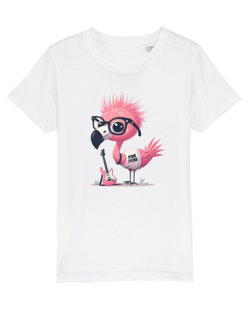 Pink Punk -pink flamingo 2 White