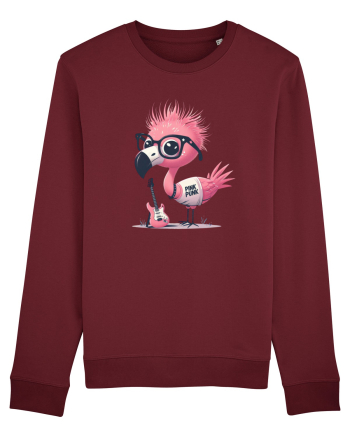 Pink Punk -pink flamingo 2 Burgundy
